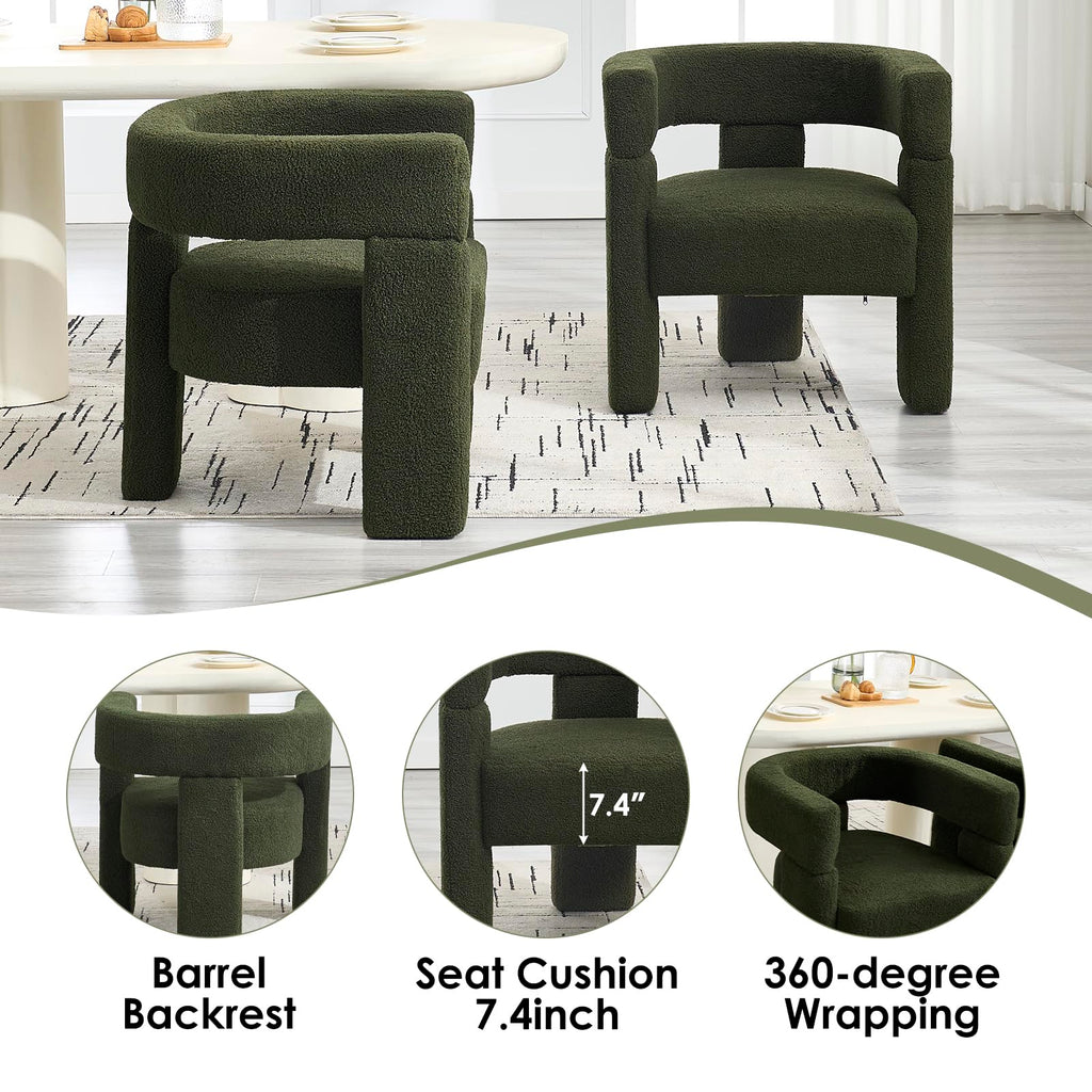Sherpa Boucle Accent Chairs