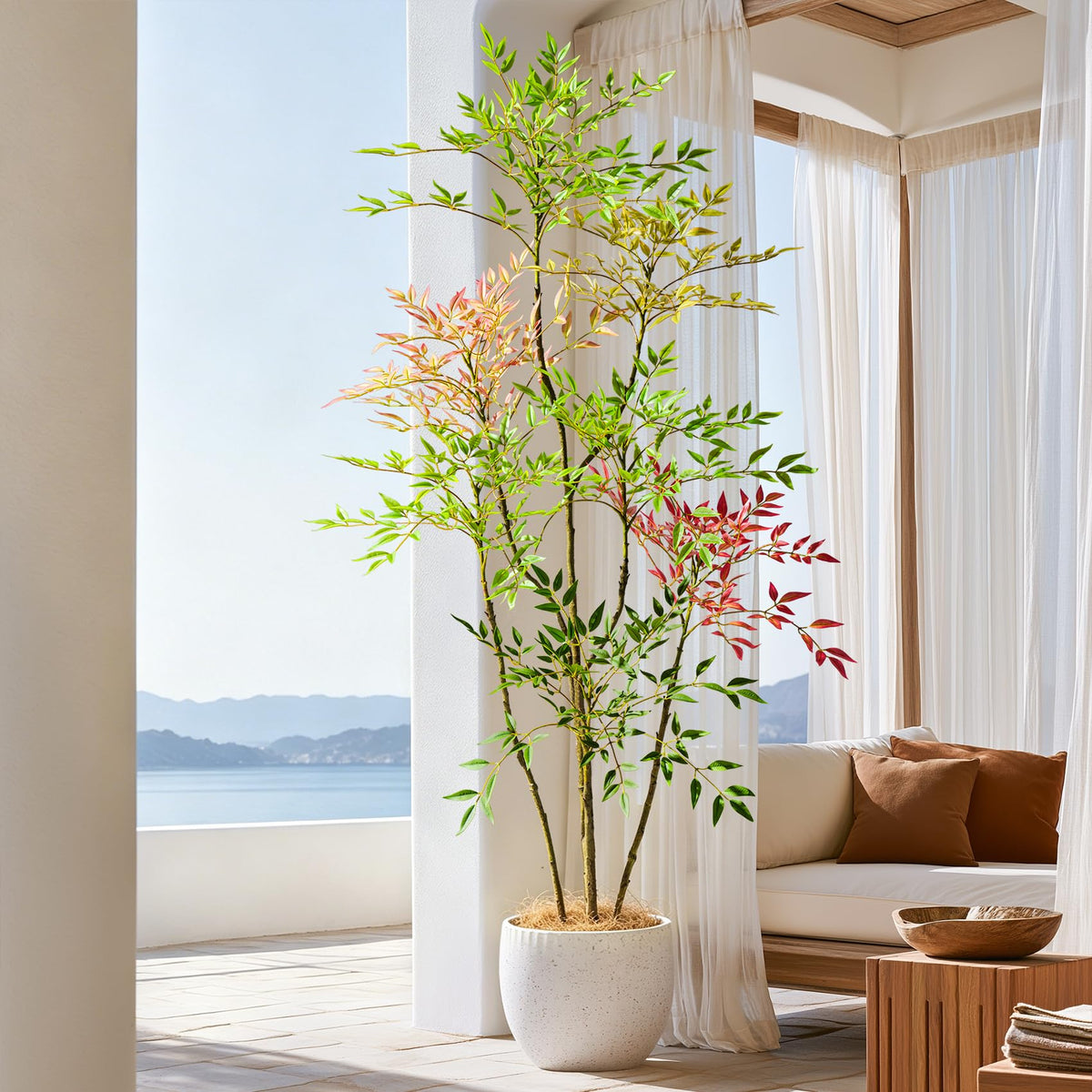 Faux Bamboo Tree in Pot