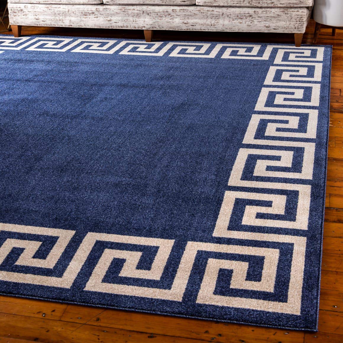 Unique Loom Athens Collection Classic Geometric Modern Border Design Area Rug