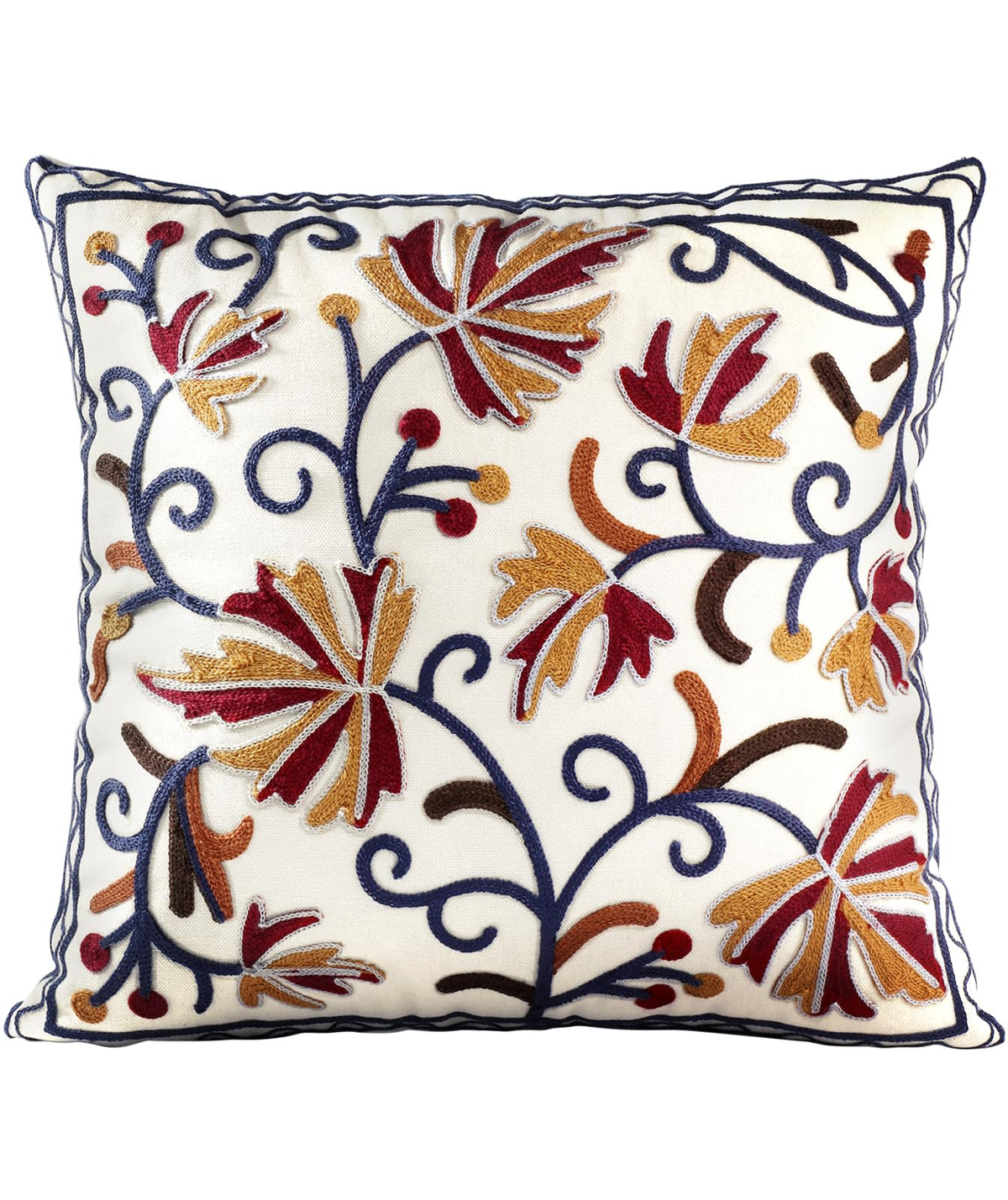 Embroidered Decorative Pillow Cover