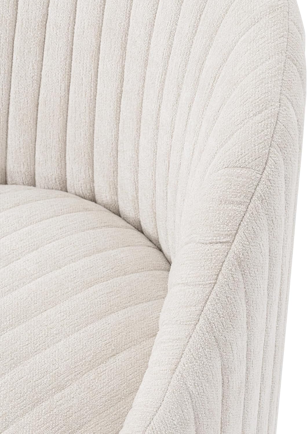 Manhattan Comfort Leela Modern Swivel Accent Chair in Luxurious Boucle Upholstery