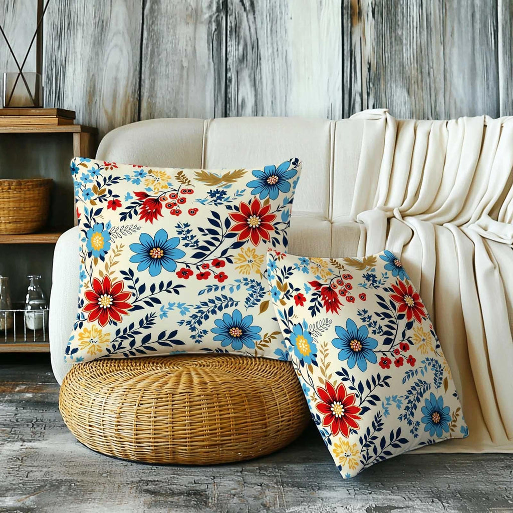 Firmiso Rust Orange Mandala Throw Pillow Covers 18x18 Set of 2