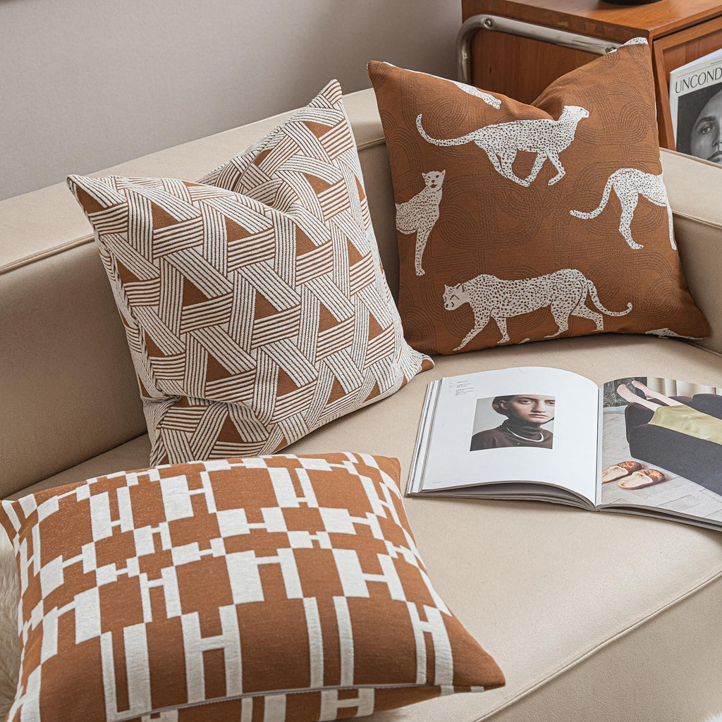 Croker Horse New 20x20'' inches Throw Pillow Cushion Covers - Paradise Orange Color