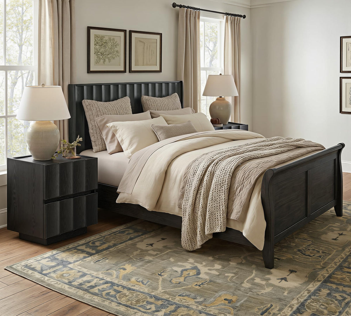 Fluted Charging Nightstand