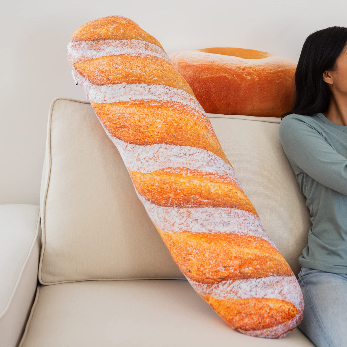 31 Inch 3D Sprinkle Donut Throw Pillow Soft Plush Cushion Gift