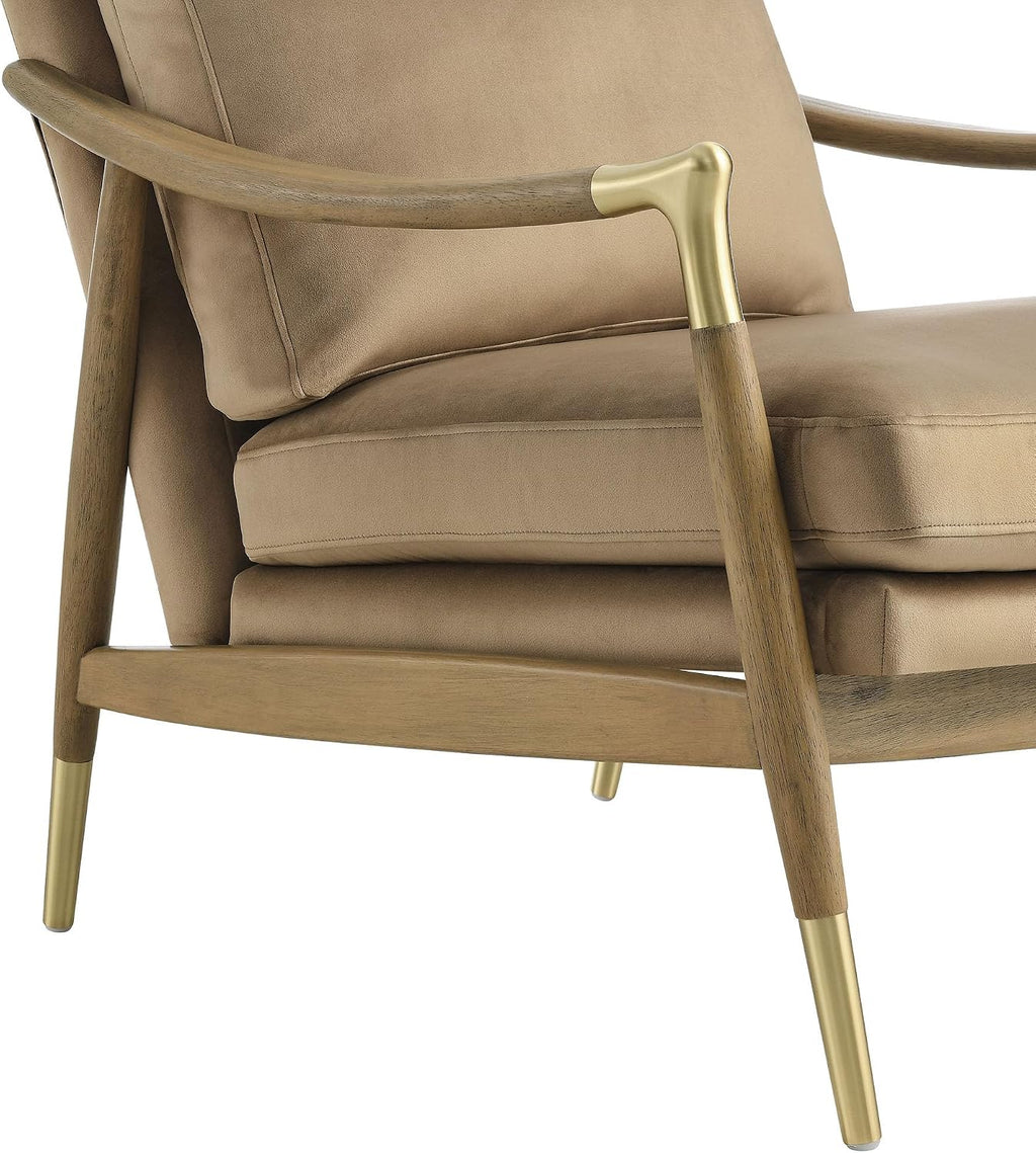 Modway Langford Stain-Resistant Performance Velvet Armchair – Mid Century Modern