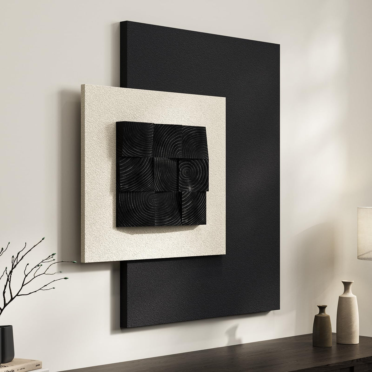 3-Piece LED Moon Wall Art Set