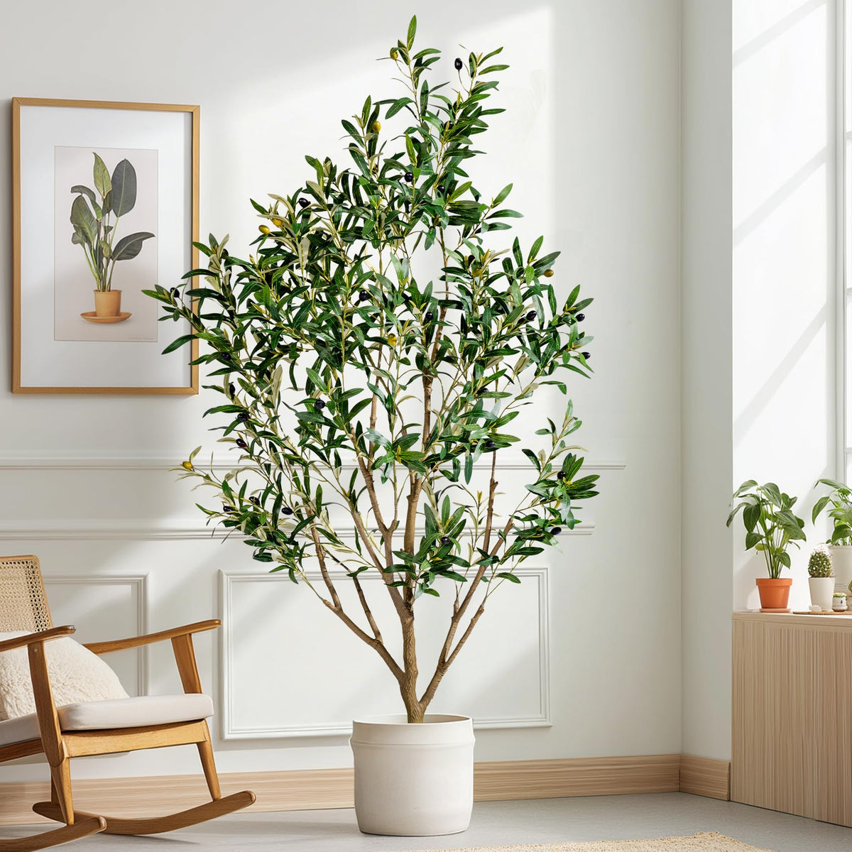 Faux Olive Tree in Planter