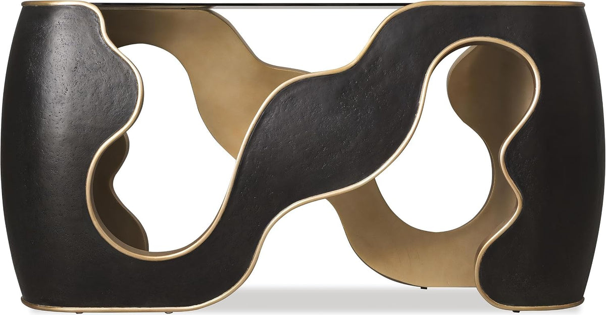 Black Resin Console Table