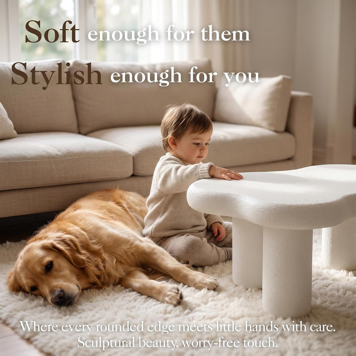 Cloud-Shaped Coffee Table