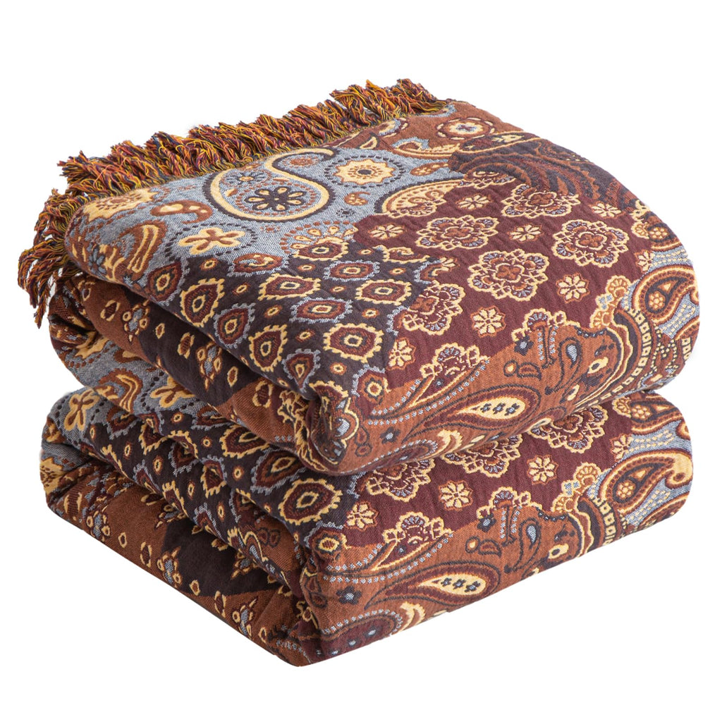 Boho Cotton Throw Blanket