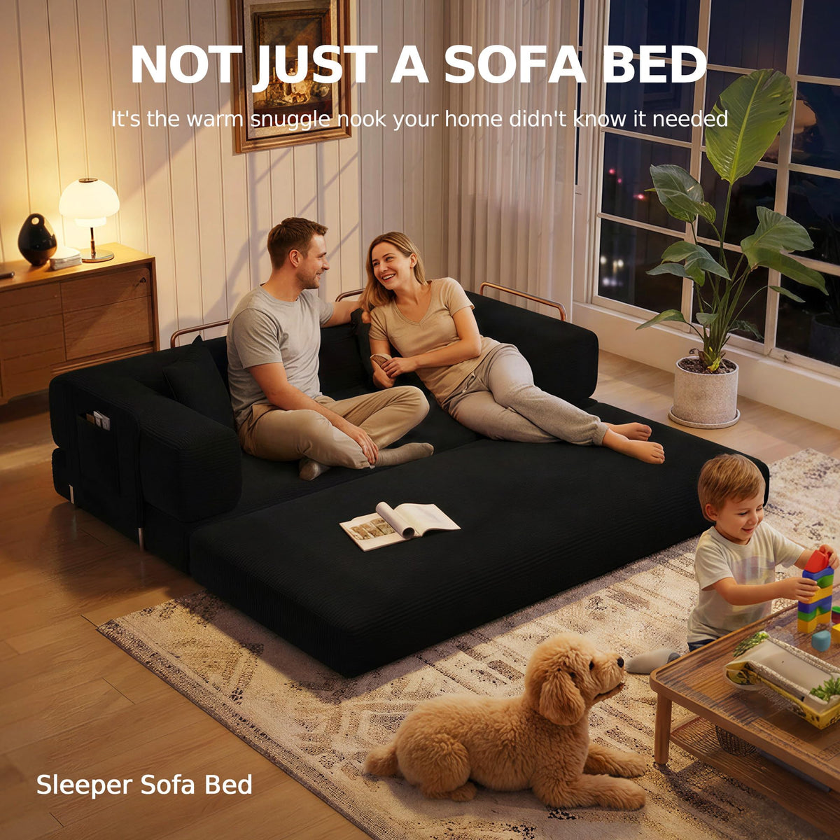 78.8'' Futon Sofa Bed, Boneless Couches for Living Room