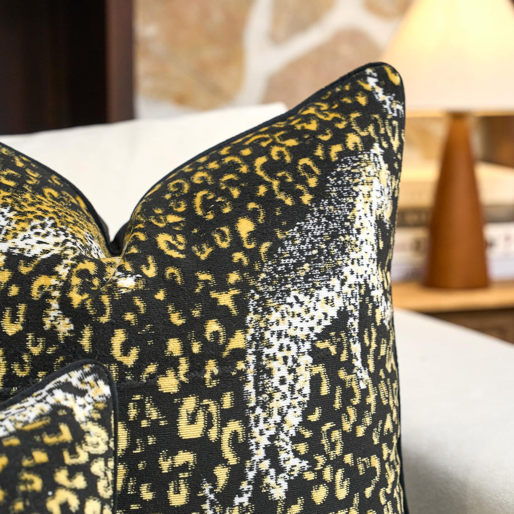 Velvet Animal Print Pillow Cover