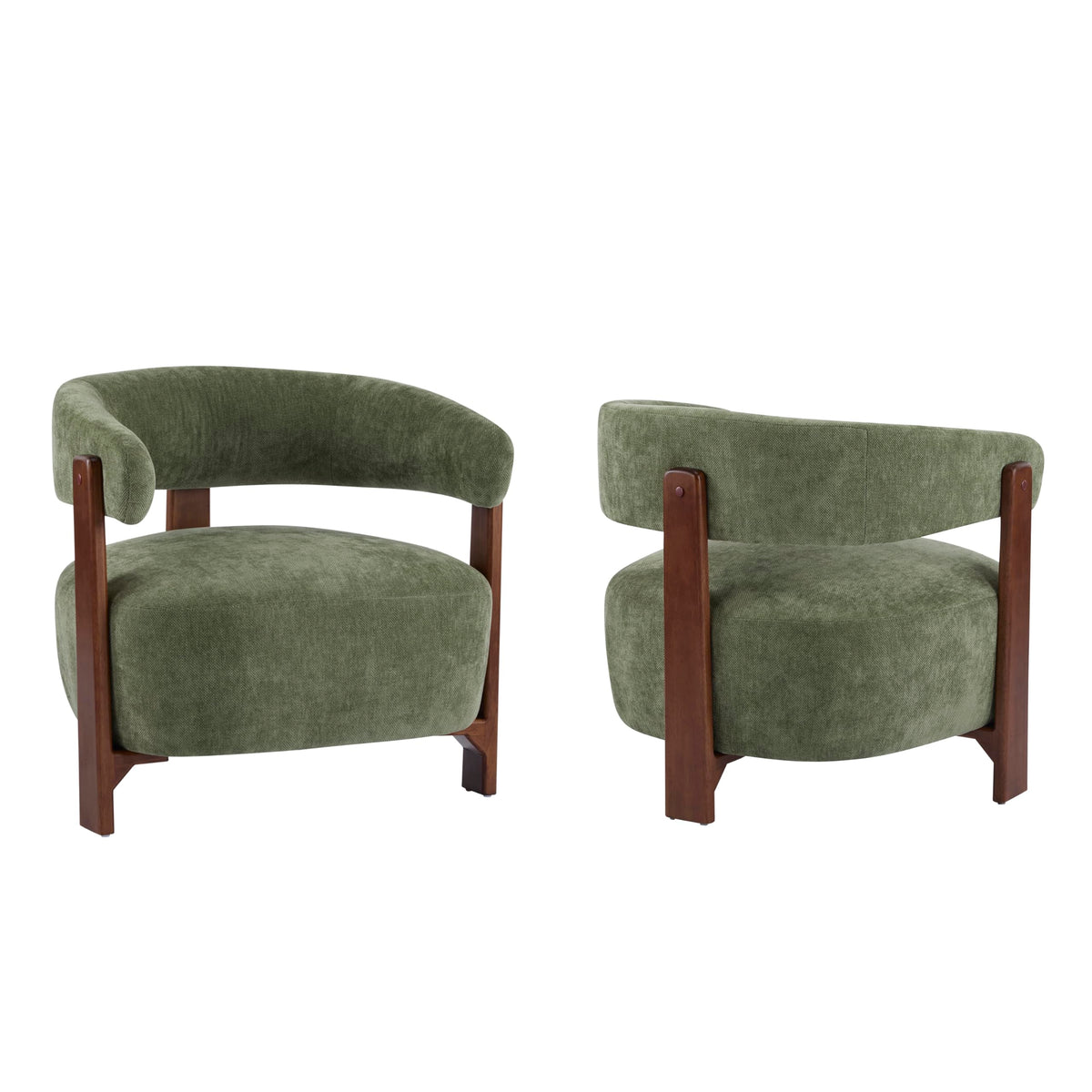 Christopher Knight Home Zax Modern Upholstered Accent Chair Set of 2
