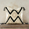 Woven Tufted Boho Throw Pillow Cover