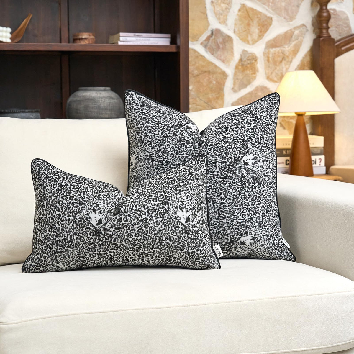 Velvet Animal Print Pillow Cover