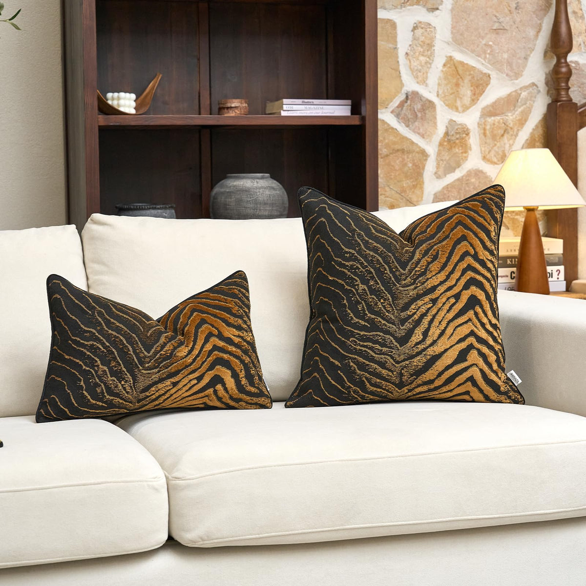 Velvet Animal Print Pillow Cover