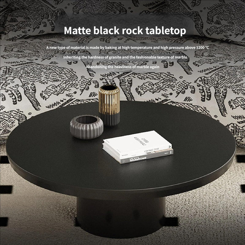 Mid-Century Modern Lounge Chair and Table Set, Tufted Fabric Sofa with Marble Tabletop for Hotel Lobby, Cafe, Reception(M)
