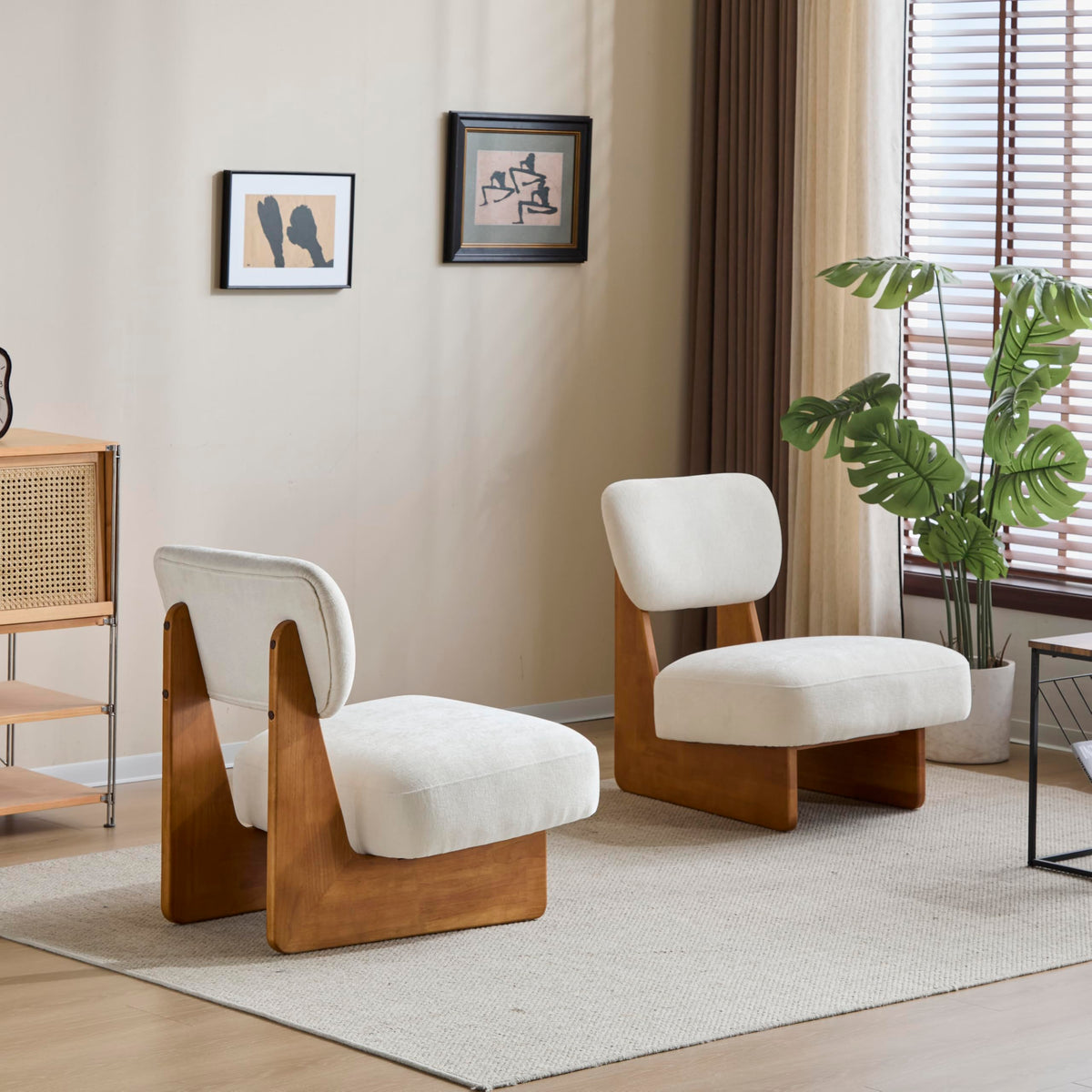 Christopher Knight Home Mores Low Profile Accent Chair Set of 2