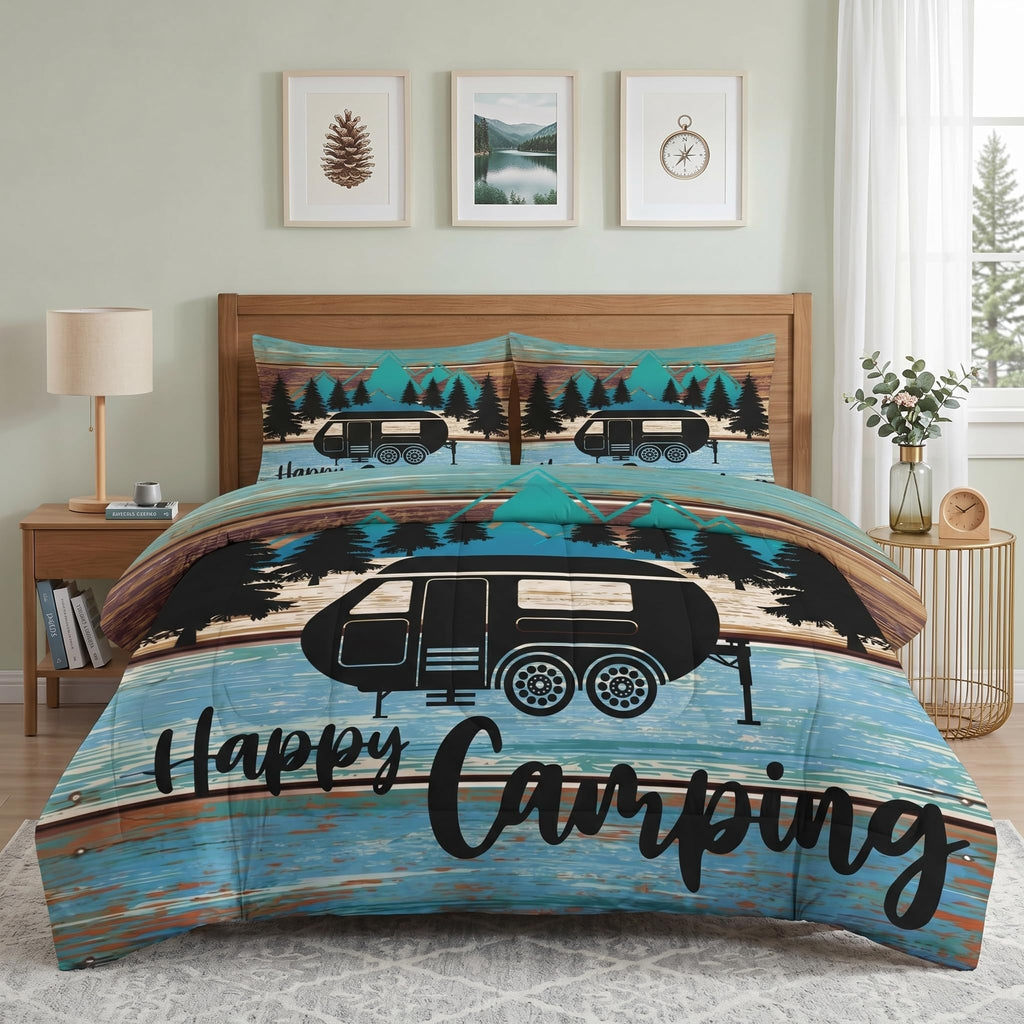 Pamnest Queen Comforter Set, 3 Pieces African Floral Bedding, All Season