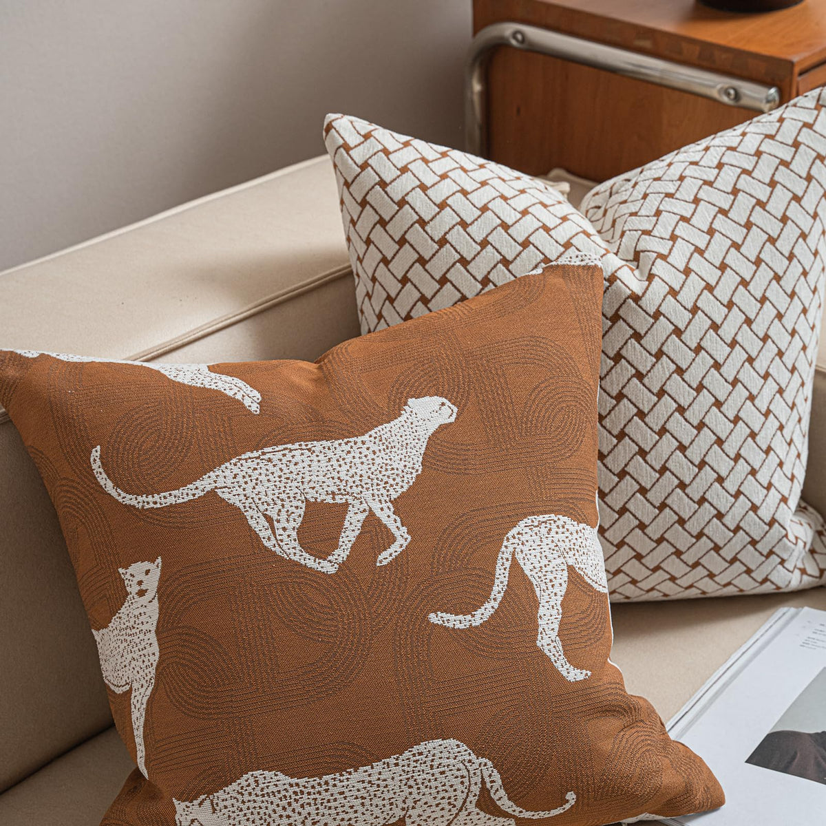 Croker Horse New 20x20'' inches Throw Pillow Cushion Covers - Paradise Orange Color