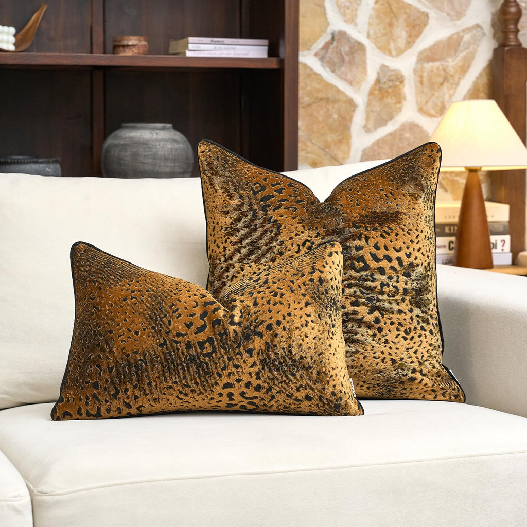 Velvet Animal Print Pillow Cover