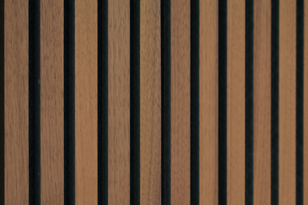 Acoustic Wood Slat Wall Panels – Set of 2