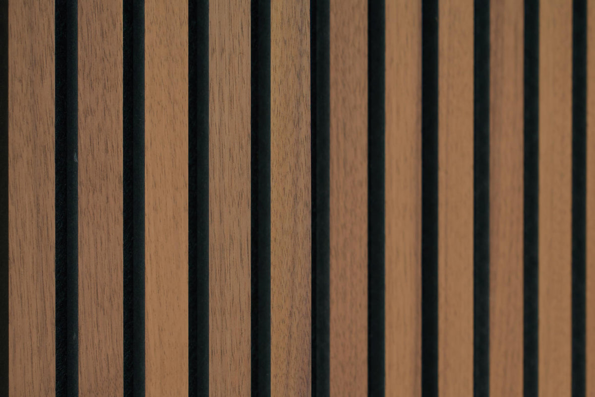 Acoustic Wood Slat Wall Panels – Set of 2