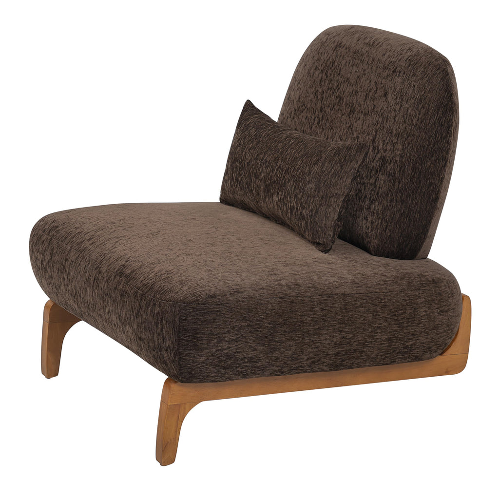 Merax 28.7'' Mid-Century Modern Boucle Accent Chair with Solid Wood Frame