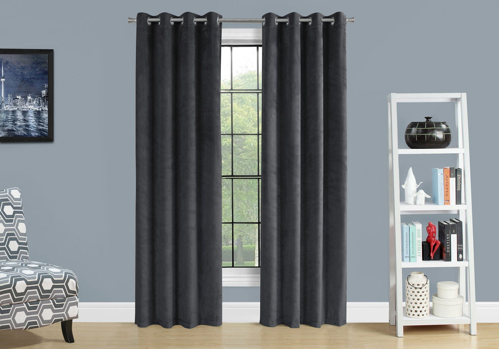 Contemporary Room-Darkening Grommet Curtain Panels — Set of 2