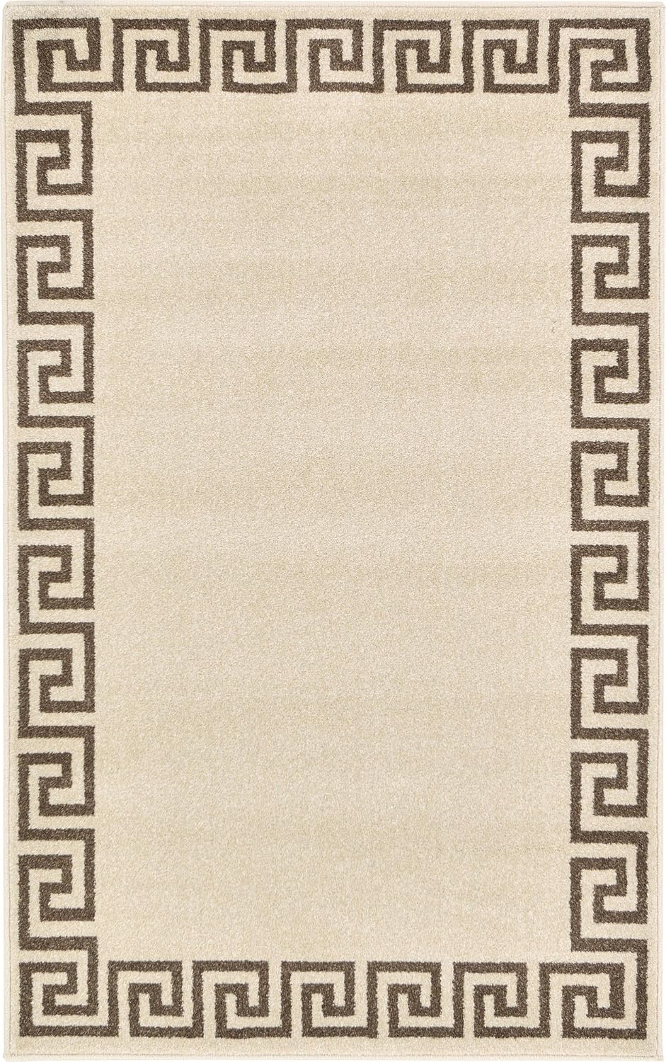 Unique Loom Athens Collection Classic Geometric Modern Border Design Area Rug