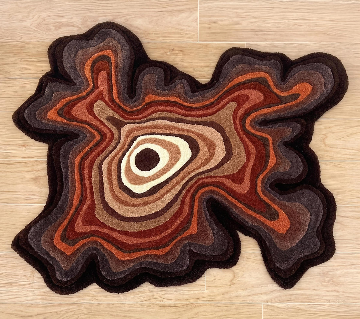 Restoration and Renovation Irregular Shaped Handmade Wool Rug