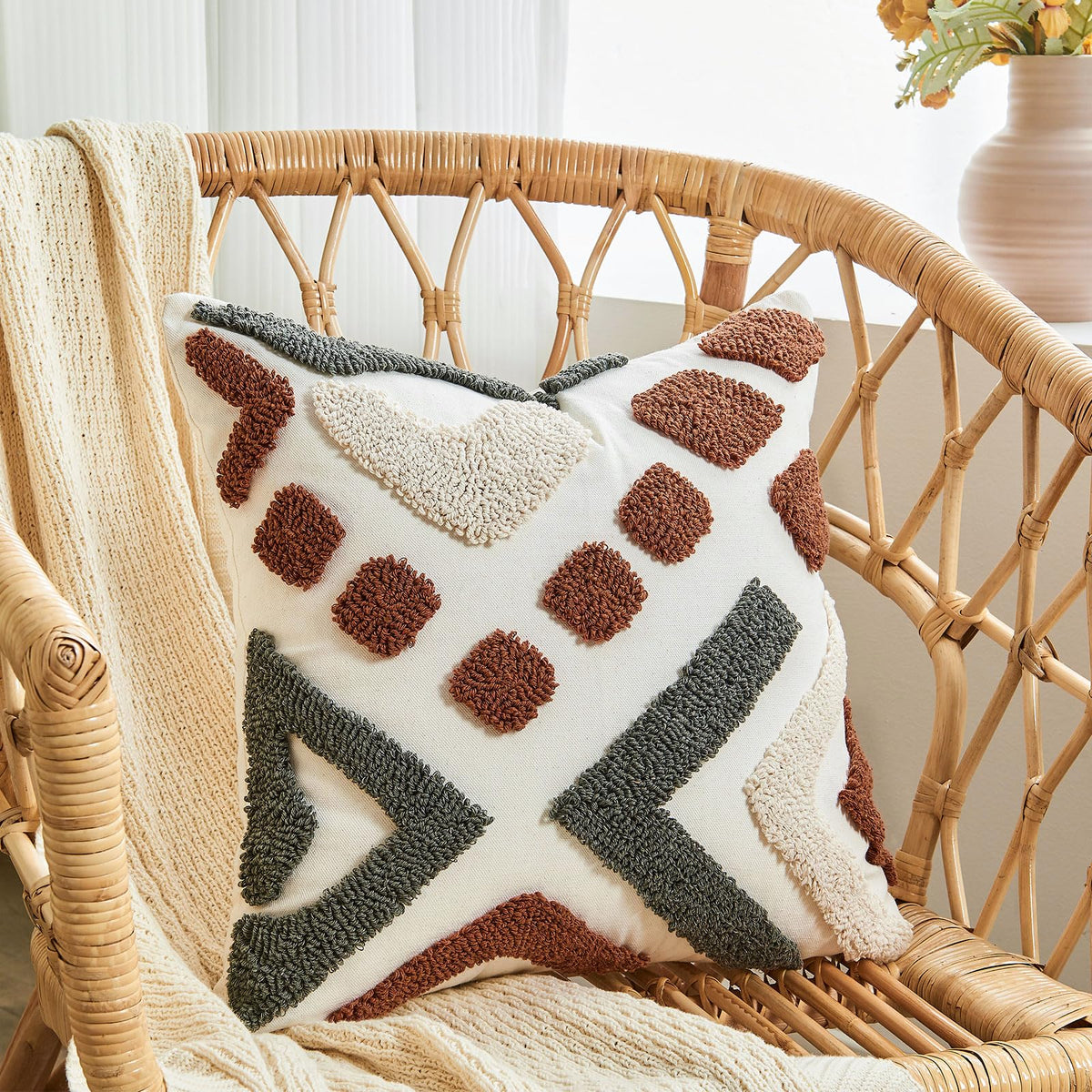 Tufted Jacquard Pillow Covers