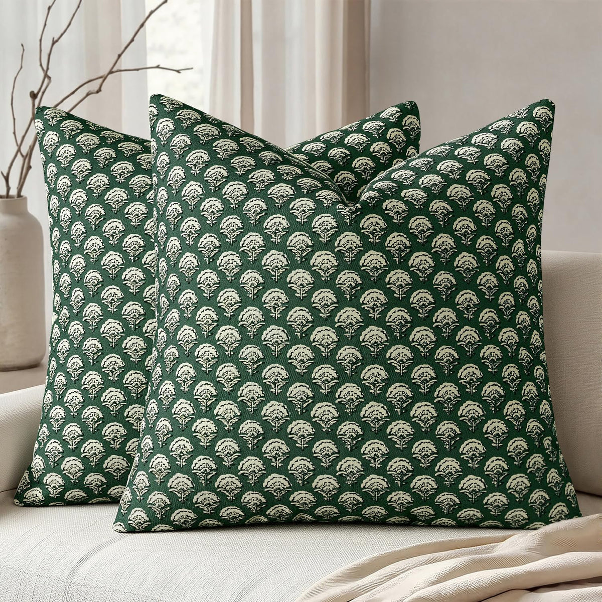 Floral Print Pillow Covers