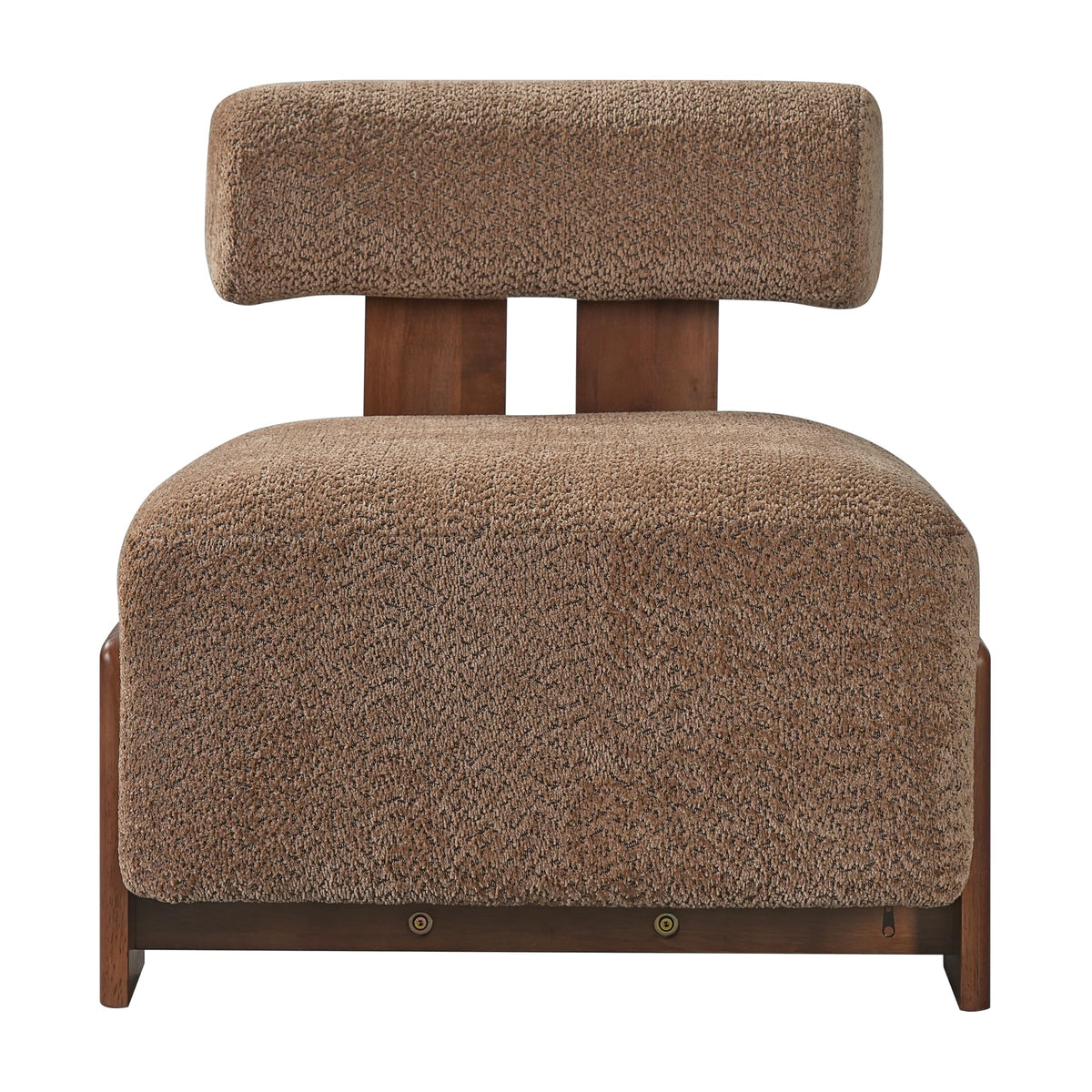 Merax 28.7'' Mid-Century Modern Boucle Accent Chair with Solid Wood Frame