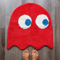 Fun Red Graphic Bathroom Accent Rug