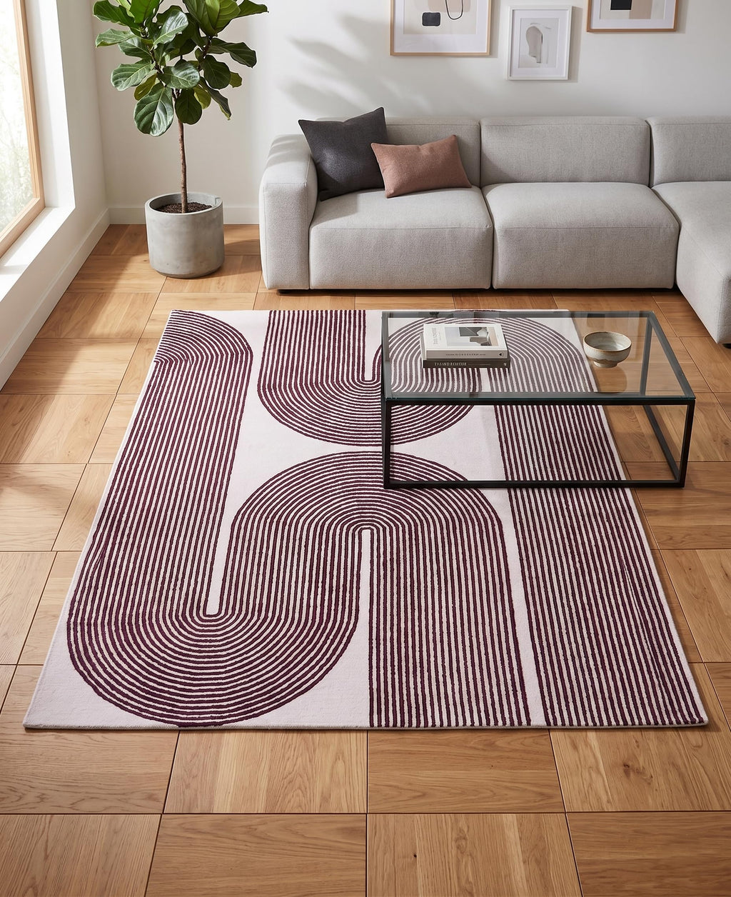 Modern Handmade Wool Area Rug