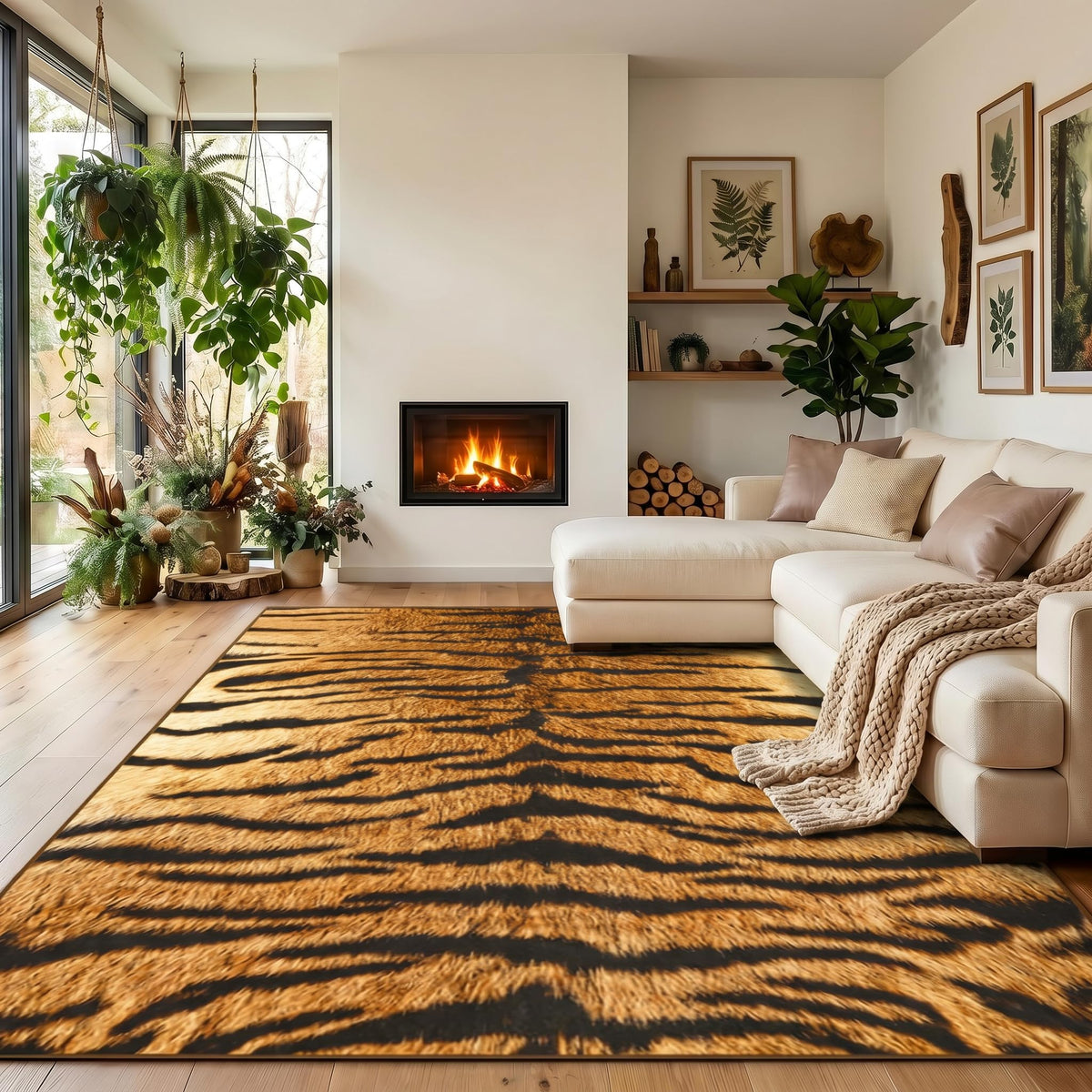 BENRON Soft Cowhide Rug 4x6, Faux Cow Hide Rug for Living Room Bedroom