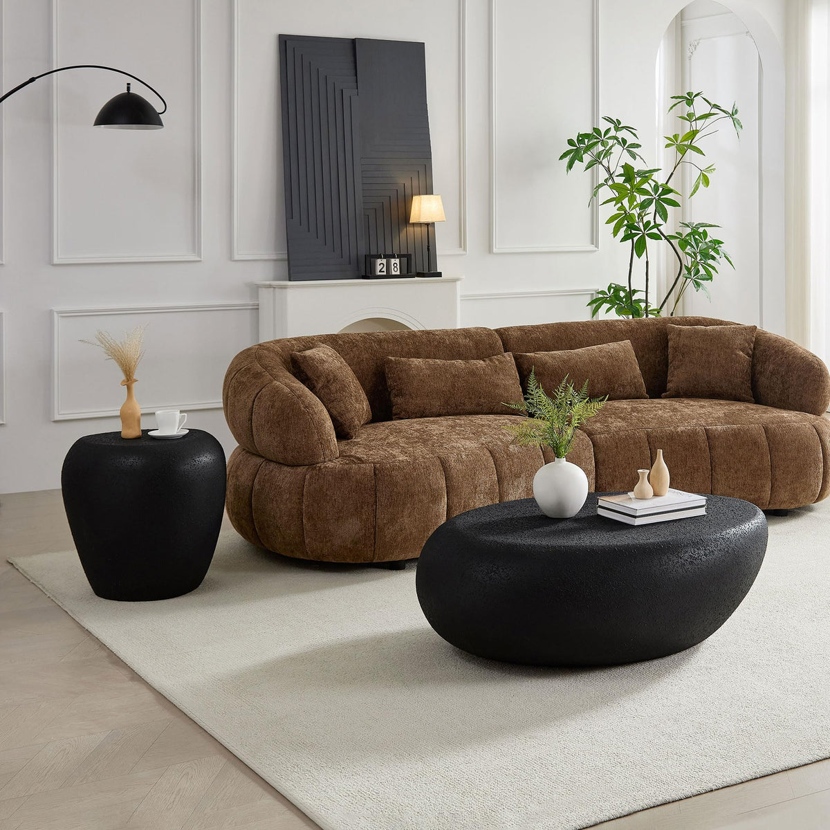 Fiberglass Rocks Coffee Table