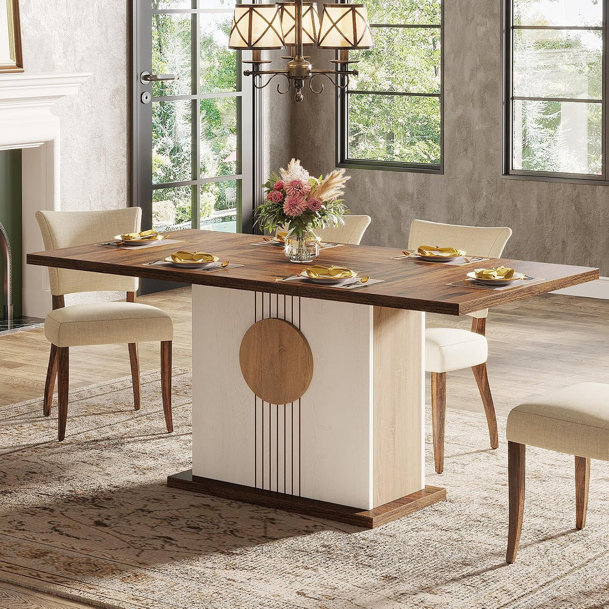 Farmhouse Rectangular Dining Table
