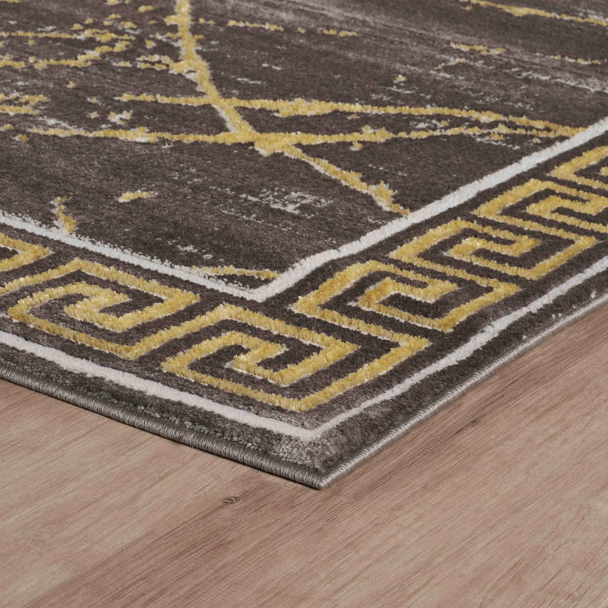 GLORY RUGS Area Rugs Marble 5X7 Cream Gold Carpet Modern Abstract Rug Living Room