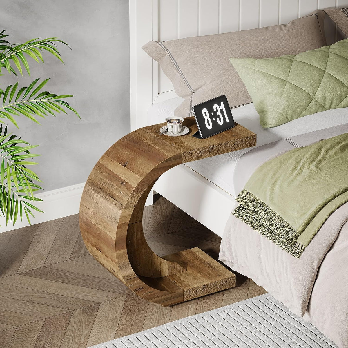 C-Shaped End Table Set