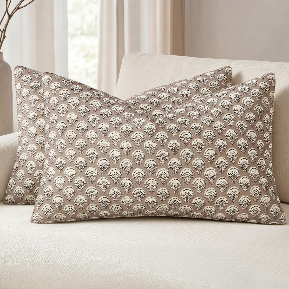 Floral Print Pillow Covers