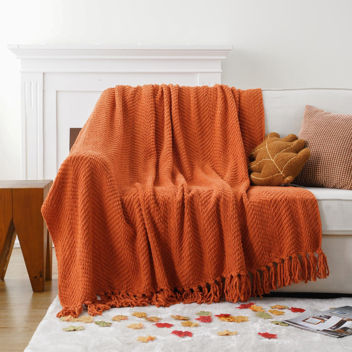 Knitted Throw Blanket