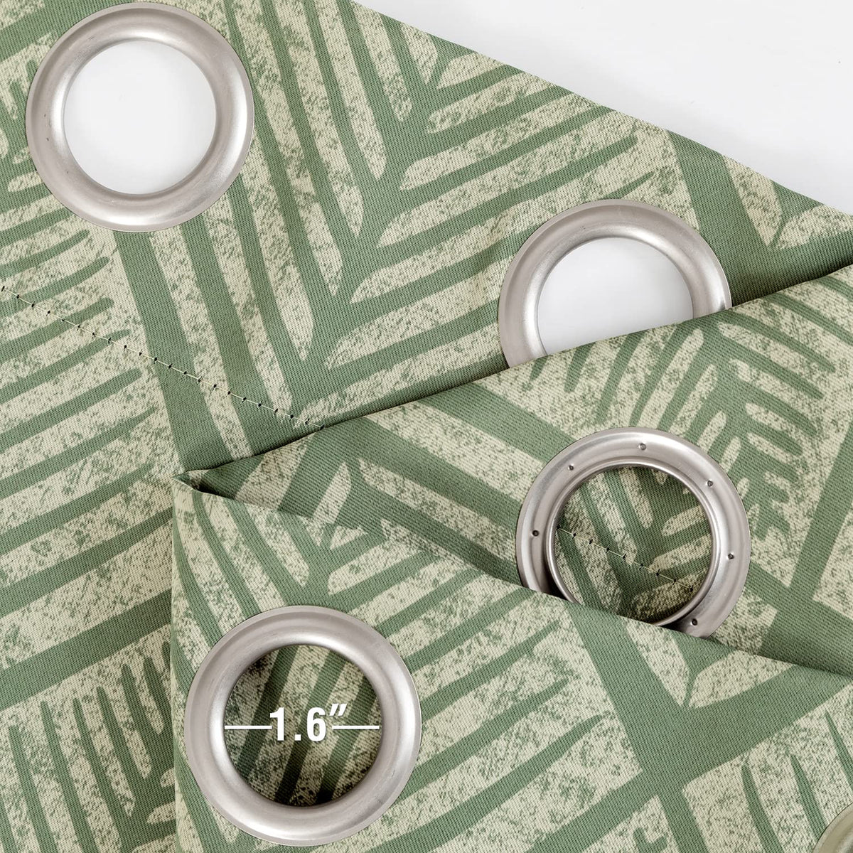 Geometric Blackout Grommet Curtains, Set of Two