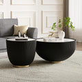 Black Drum Nesting Coffee Table Set