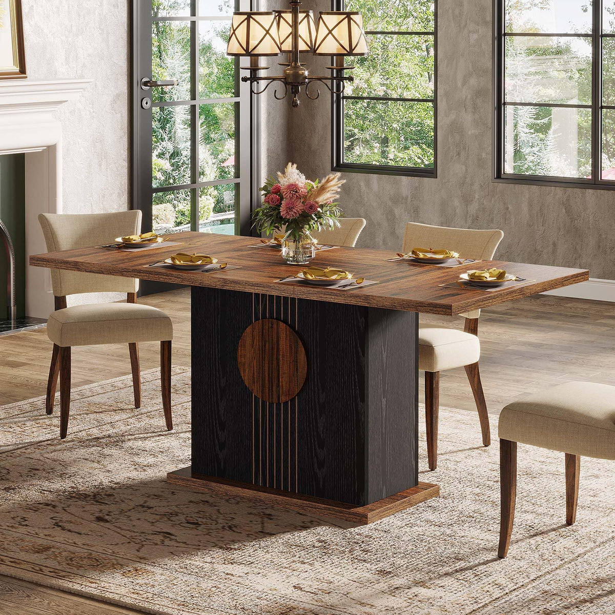Farmhouse Rectangular Dining Table