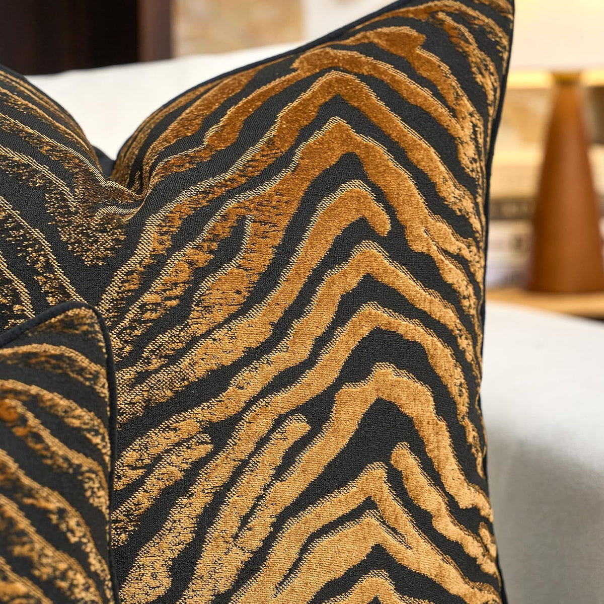 Velvet Animal Print Pillow Cover