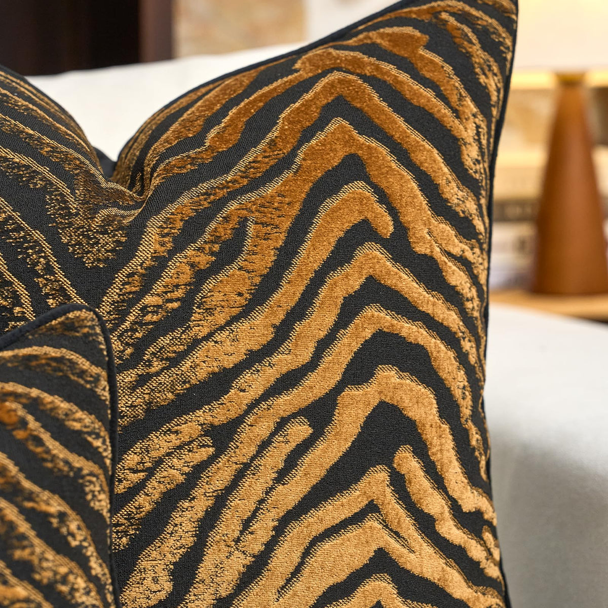Velvet Animal Print Pillow Cover