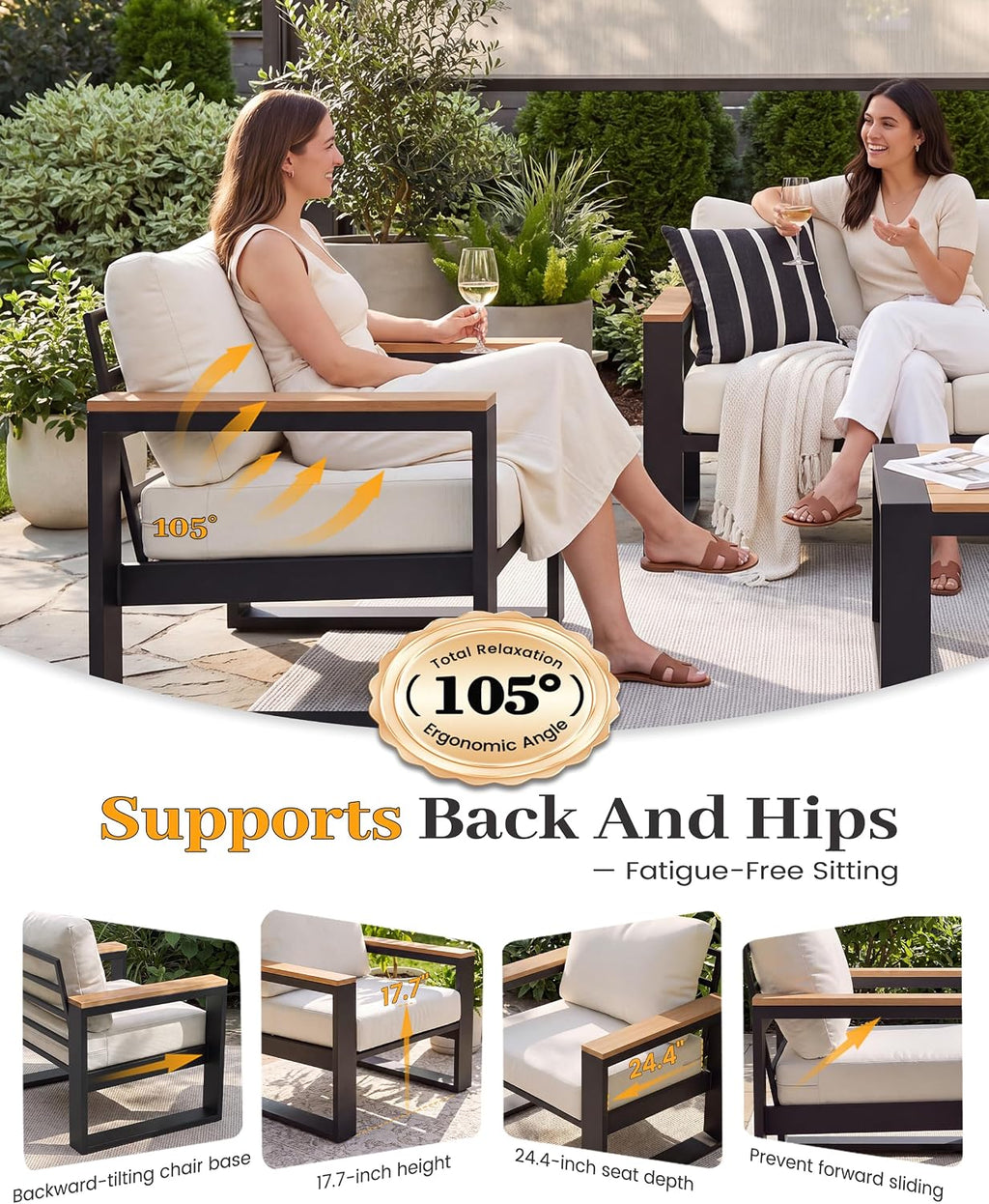 Aluminum Patio Furniture Set